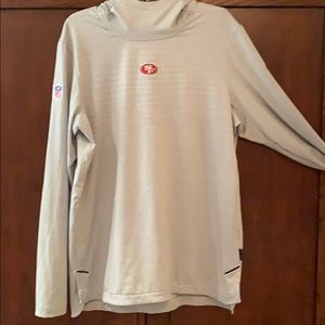 49ers Dri-Fit Long Sleeved Shirt with Hood